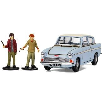 Ford Anglia s figurkami Harryho Pottera a Rona Weasleyho - CORGI Ford Anglia + Harry Potter a Ron Weasley - No scale model - sběratelský model