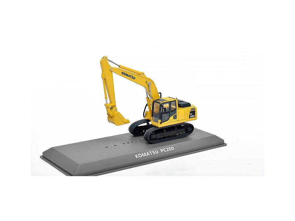 Komatsu PC200 Rýpadlo 1:72 - časopis s modelem Komatsu PC-200 Rýpadlo - kovový model rýpadla