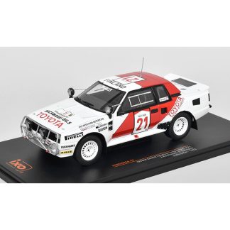 Toyota Celica TwinCam Turbo TA64 #21 Rally Safari 1985 1:24 - IXO Models Toyota Celica TwinCam Turbo TA 64 No.21 Rally Safari 1985 Kankkunen / Gallagher - kovový model auta