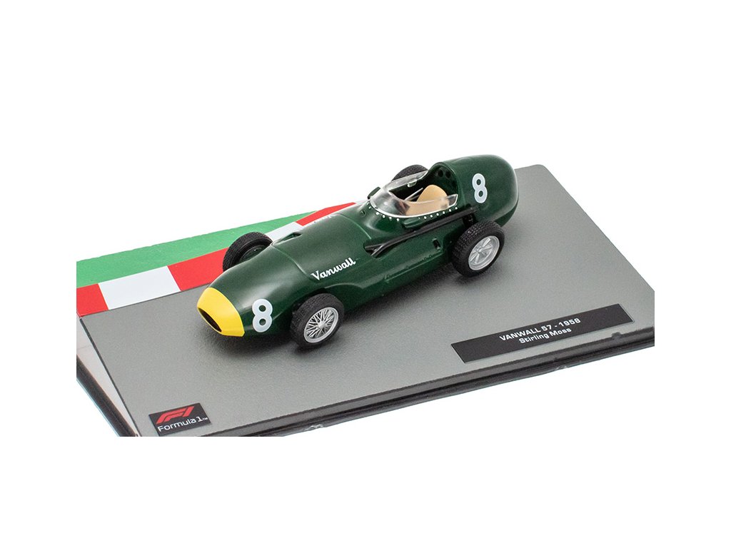 Vanwall 57 1958 Stirling Moss 1:43 - Formula 1 Cars časopis s modelem Vanwall 57 1958 Stirling Moss - kovový model auta