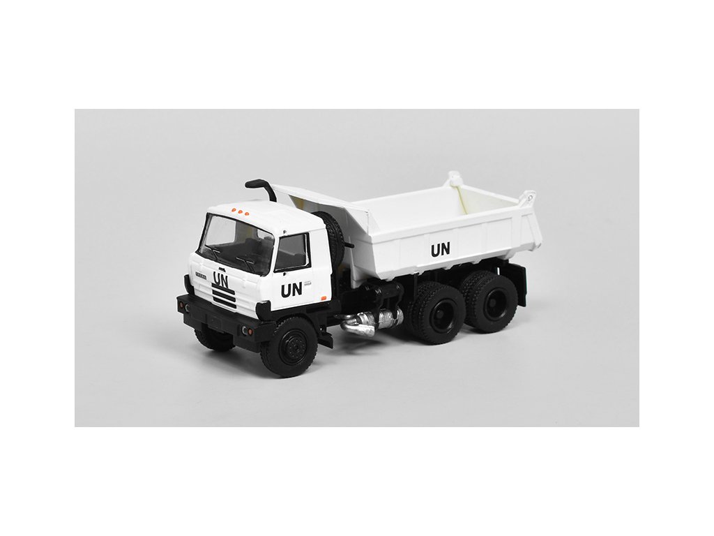 Tatra 815 Sklápěč UN United Nations 1:87 - Brekina Tatra-815 Sklápěč United Nations - kovový model auta 1/87