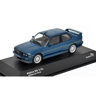 BMW Alpina E30 B6 1986 modrá 1:43 - Solido BMW Alpina 3-Series (E30) B6 3.5S - kovový model auta