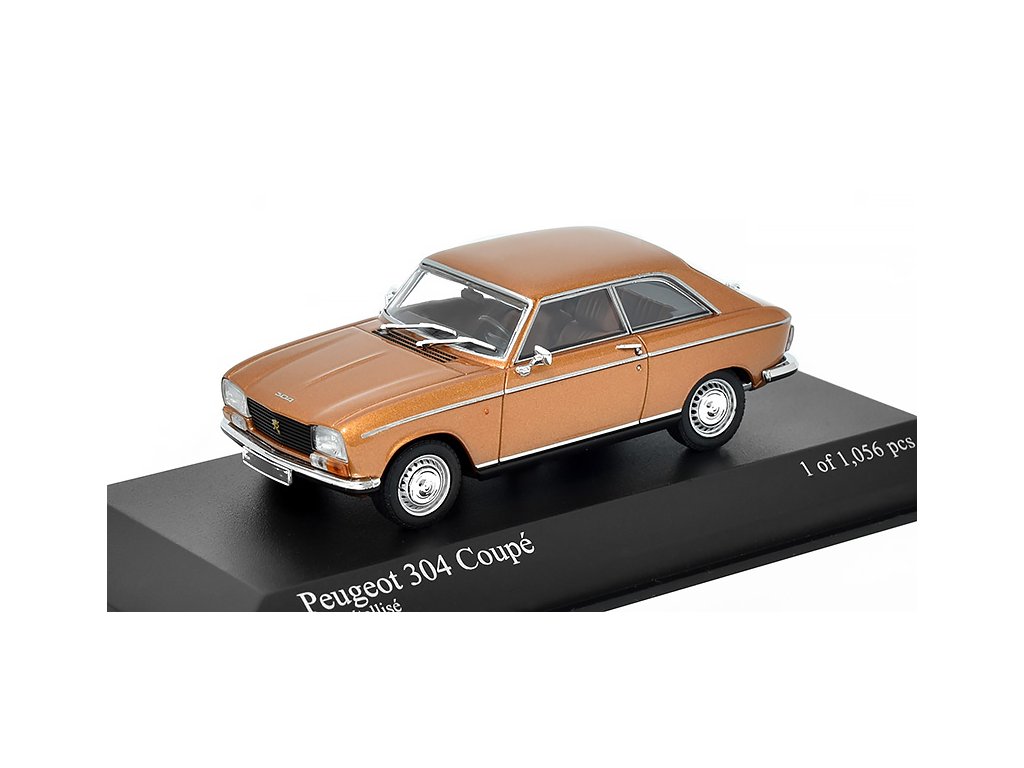 Peugeot 304 Coupe 1972 1:43 - Minichamps BAZAROVÉ ZBOŽÍ Peugeot 304 Coupe 1972 - kovový model auta 1/43