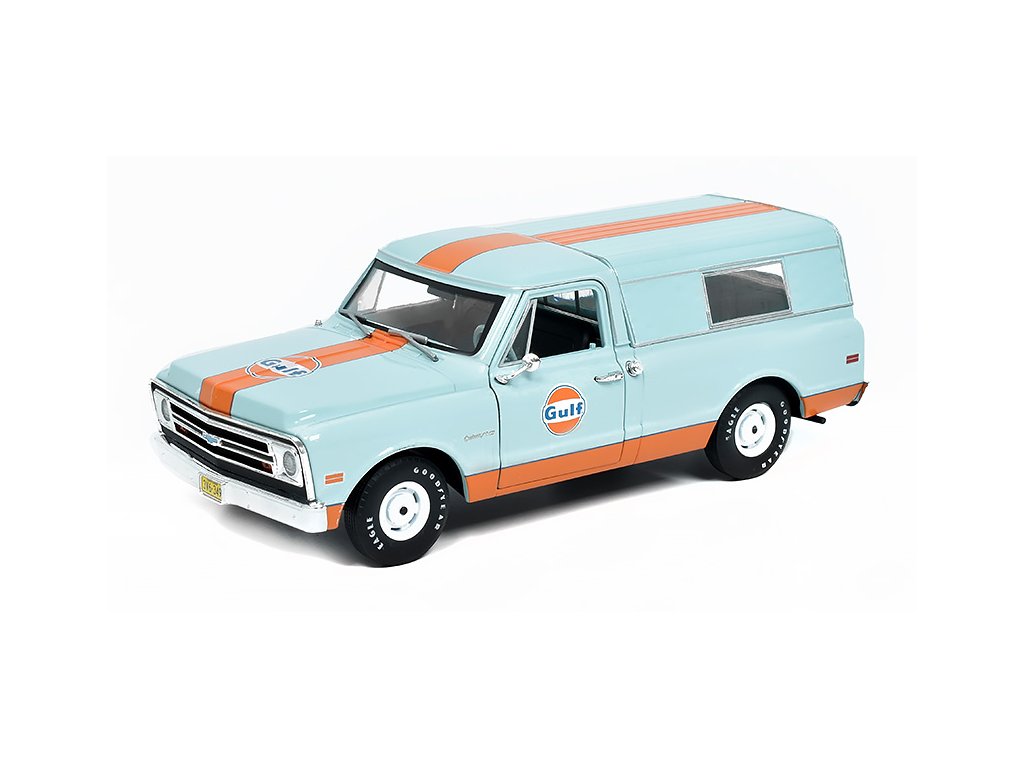 Chevrolet C-10 Pick-up Gulf 1968 1:24 - GreenLight Chevrolet C 10 Pick-up Gulf 1968 - kovový model auta