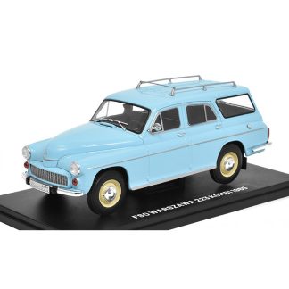 FSO Warszawa 223 Kombi 1965 1:24 - časopis Nezapomenutelné auta #44 s modelem FSO Warszawa 223 Kombi 1965 - kovový model auta