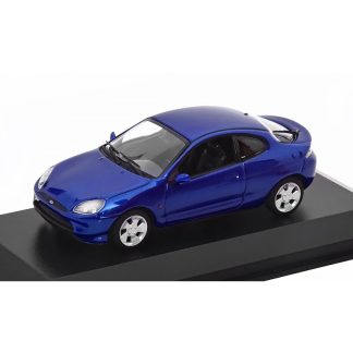 Ford Puma 1998 modrá metalíza 1:43 - MAXICHAMPS Ford Puma 1998 - kovový model auta