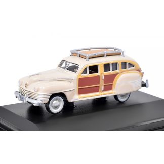 Chrysler Town and Country 1942 béžový 1:87 - Oxford Chrysler Town & Country - kovový model auta