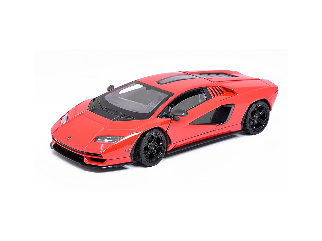 Lamborghini Countach LPI 800-4 červená 1:24 - Welly Lamborghini Countach LPi 800 4 - kovoý model auta