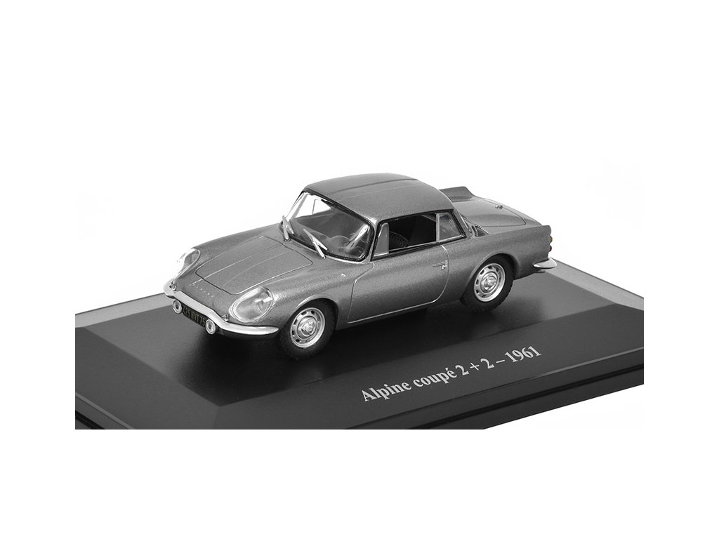 Renault Alpine Coupe 2+2 1961 1:43 - Eligor časopis s modelem Renault Alpine Coupe 2 + 2 1961 - kovový model