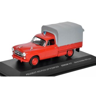 Peugeot 403 Pick-up 1967 Hasiči 1:43 - ODEON BAZAROVÉ ZBOŽÍ Peugeot 403 Pick-up 1967 - kovový model auta