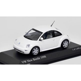Volkswagen New Beetle 1998 bílá 1:43 - Minichamps VW New Beetle 1998 - kovový model