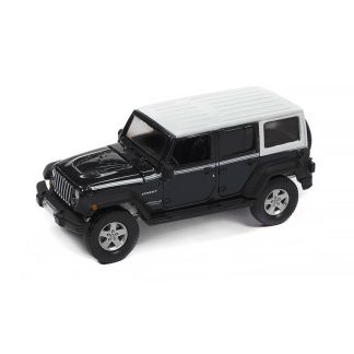 Jeep JK Wrangler Rubicon Chief Edition 2017 černá 1:64 - Auto World Jeep Wrangler Rubicon Chief Edition 2017 - kovový model auta