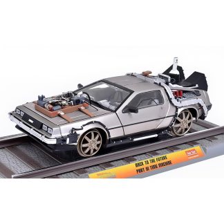 DeLorean Railway - Back To The Future 3 - 1:18 Sun Star DeLorean na železnice - Návrat Do Budoucnosti III - kovový model auta