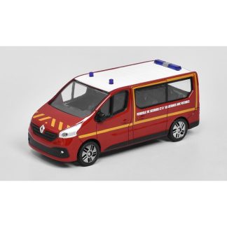 Renault Trafic Minibus Sapeurs Pompiers 2020 1:43 - Mondo Motors Renault Trafic Minibus Hasiči 2007 - kovový model auta