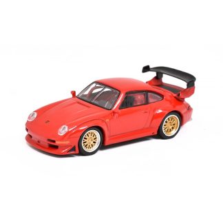 Porsche 911 GT2 červená 1:64 - TARMAC / Schuco Porsche-911 GT-2 - kovový model auta 1/64