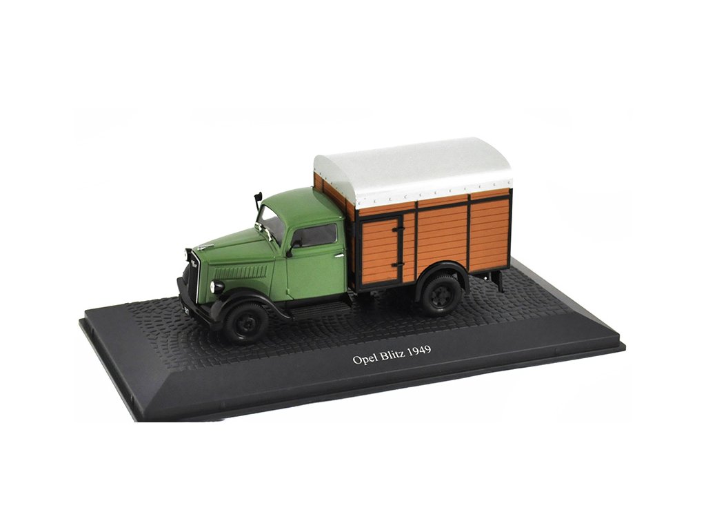 Opel Blitz 1949 1:43 - Atlas časopis s modelem Opel Blitz 1949 - kovový model auta