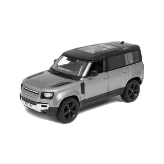 Land Rover Defender 110 2022 šedý - 1:24 Bburago Land Rover Defender 110 2022 - kovový model auta