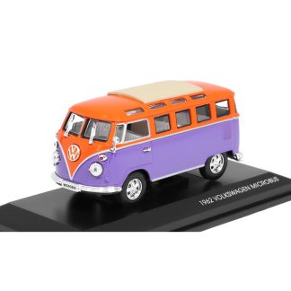 Volkswagen T1 1962 oranžový / fialový 1:43 - Lucky Die Cast VW T1 1962 - kovový model auta