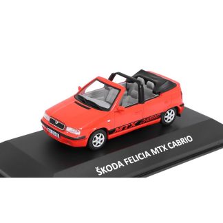 Škoda Felicia MTX Cabrio 1:43 - Kaleidoskop slavných vozů časopis s modelem #69 Škoda Felicia MTX Cabrio 1998 - DeAgostini - kovový model auta