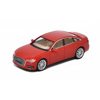 Audi A6 Limo červená / běžový interiér 1:87 - Herpa Audi A6 - model auta 1/87