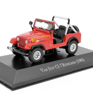 Vam Jeep CJ-7 Renegado 1983 1:43 - DeAgostini časopis s modelem Jeep CJ 7 Renegado Open 1983 - kovový model
