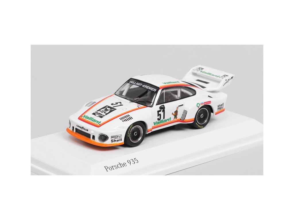 Porsche 935/77 #51 DRM Zolder 1977 1:64 - TARMAC pro MINICHAMPS Porsche 935 N.51 Bob Wollek DRM Zolder 1977 - kovový model auta 1/64