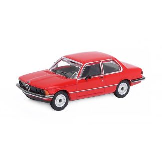 BMW 323i (E21) 1975 červená 1:87 - Minichamps BMW 323i E21 1975 1/87 - kovový model auta