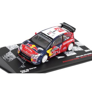 Citroen C4 WRC Tour de Corse 2008 1:43 - Rallye automobily časopis s modelem #41 Citroen C4 WRC Tour de Corse 2008 Loeb / Elena - kovový model auta