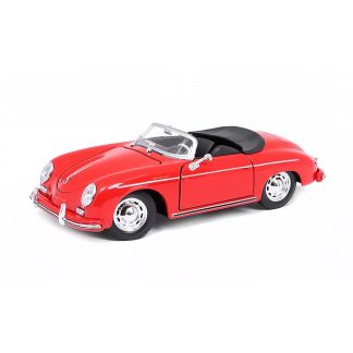 Porsche 356A Spider 1959 červená 1:24 - Welly Porsche 356 A Spider 1959 - kovový model auta