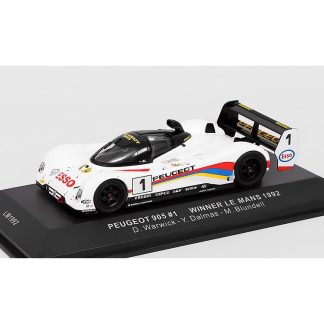 Peugeot 905 #1 Winner Le Mans 1992 - 1:43 IXO Models Peugeot 905 Evo 1 bis #1 Winner Le Mans 1992 Warwick / Dalmas / Blundell - kovový model