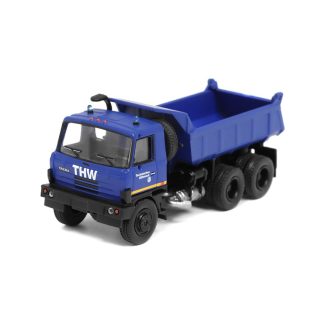Tatra 815 Sklápěč THW 1:87 - Brekina Tatra-815 THW Sklápěč - kovový model auta 1/87