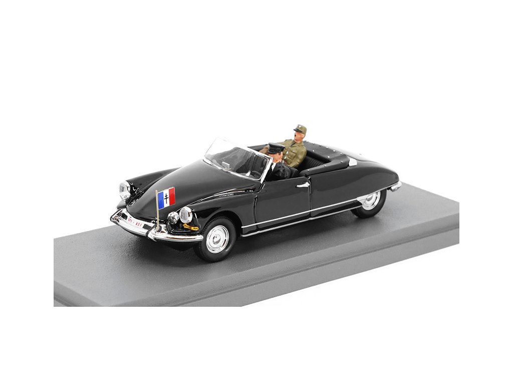 Citroen DS Cabriolet 1959 General Charles De Gaulle 1:43 - Rio Models Citroen DS Cabriolet 1959 General Charles De Gaulle - kovový model auta