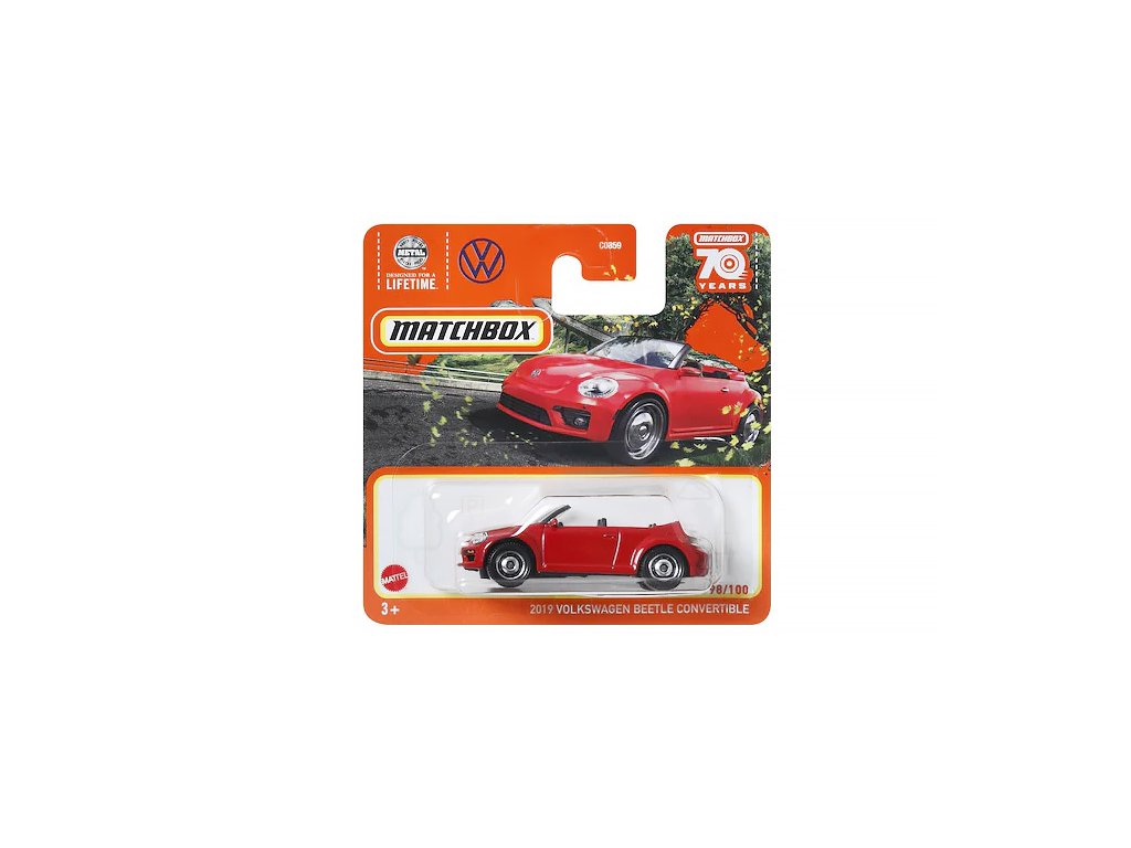 Volkswagen Beetle Convertible 2019 1:64 - MATCHBOX VW Beetle Convertible 2019 - model auta