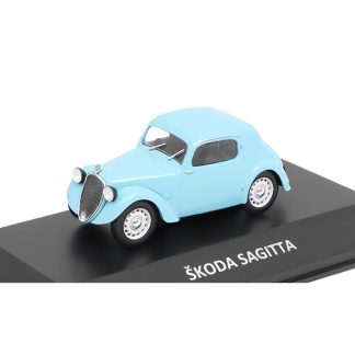 Škoda Sagitta 1:43 - Kaleidoskop slavných vozů časopis s modelem #72 Škoda Sagitta 1937 - DeAgostini - kovový model auta