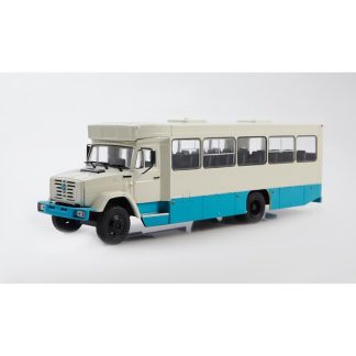 GolAZ-4242 ZIL-534332 1:43 - MODIMIO Naše autobusy časopis s modelem #41 ZIL GolAZ 4242 - kovový model autobusu