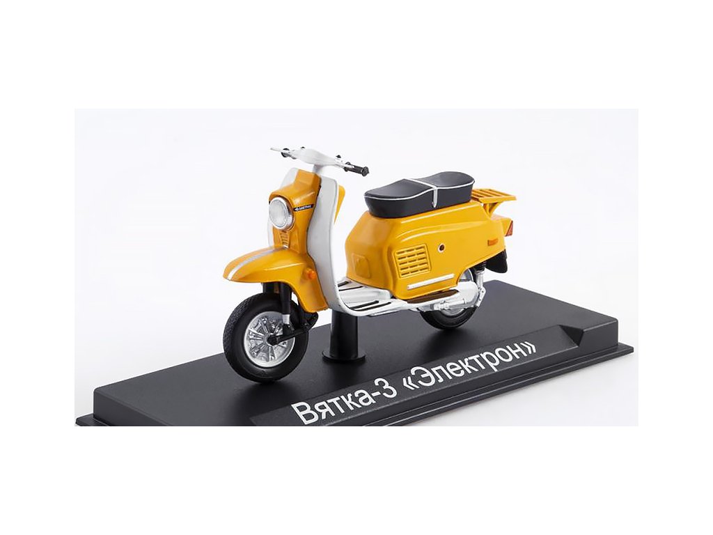 Vyatka-3 Electron 1:24 - MODIMIO Naše Motocykly časopis s modelem #35 Vjatka 3 Electron - model motorky