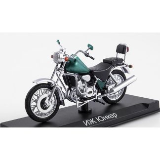IŽ Junker 1:24 - MODIMIO Collections Naše Motocykly časopis s modelem #37 IŽ 6.113-05 Junker IZH - model motorky