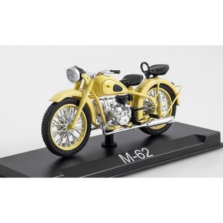 M-62 URAL 1:24 - MODIMIO Collections Naše Motocykly časopis s modelem #44 IMZ M-62 Ural - model motorky