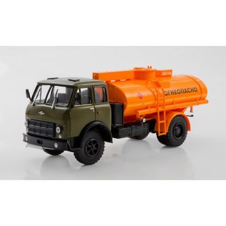 MAZ AC 8 500A - 1:43 MODIMIO časopis s modelem - Legendární náklaďáky SSSR #60 MAZ-500A AC-8 autocisterna - kovový model auta