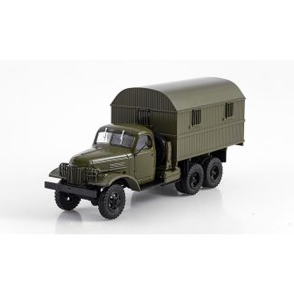 ZIS 151 Kung 1 1:43 - MODIMIO časopis s modelem - Legendární náklaďáky SSSR #74 ZIS-151 Kung-1 - kovový model auta