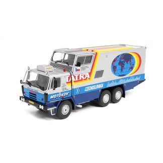Tatra 815 GTC 1:43 - Kultovní náklaďáky minulé éry časopis s modelem #17 Tatra-815 Grand Tourist Caravan Kolem Světa - kovový model auta