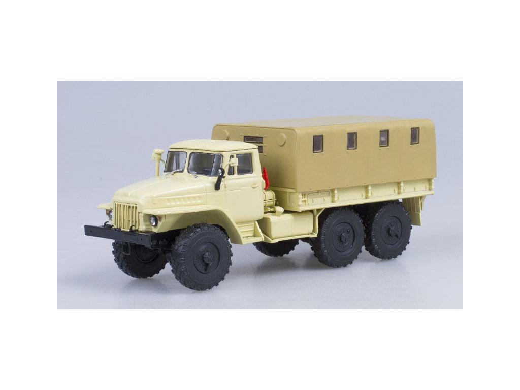 URAL-375D béžový 1:43 - Avtoistoria URAL 375D - kovový model auta