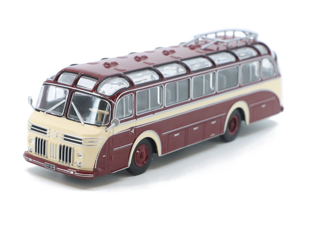 Henschel HS 100 N 1:72 - Kultovní autobusy minulé éry časopis s modelem #16 Henschel HS-100N - kovový model auta 1/72