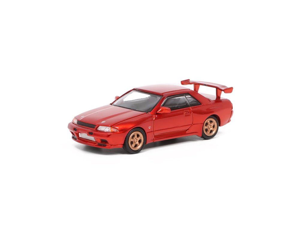 Nissan Skyline GT-R R32 červená 1:87 - Lang Feng Model Nissan Skyline GTR (R32) - kovový model auta