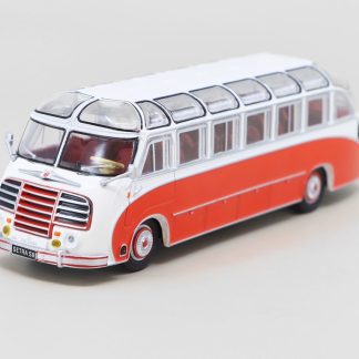 Kassbohrer Setra S8 1:72 - Kultovní autobusy minulé éry časopis s modelem #9 Setra S-8 - kovový model autobusu 1/72