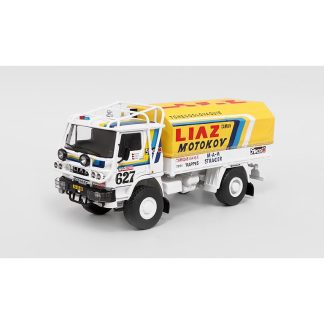 Škoda LIAZ 100.55 D 1:43 - Kultovní náklaďáky minulé éry časopis s modelem #19 Škoda LIAZ 100.55D Dakar 1985 #627 - kovový model auta