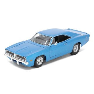 Dodge Charger R/T 1969 modrá 1:25 - Maisto Dodge Charger RT 1969 - kovový model auta