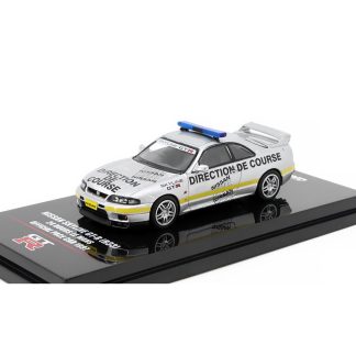 Nissan Skyline GT-R (R33) 24h Le Mans Official Pace Car 1997 1:64 - INNO Models Nissan Skyline GTR R33 24 hours Le Mans Official Pace Car 1997 - kovový model auta