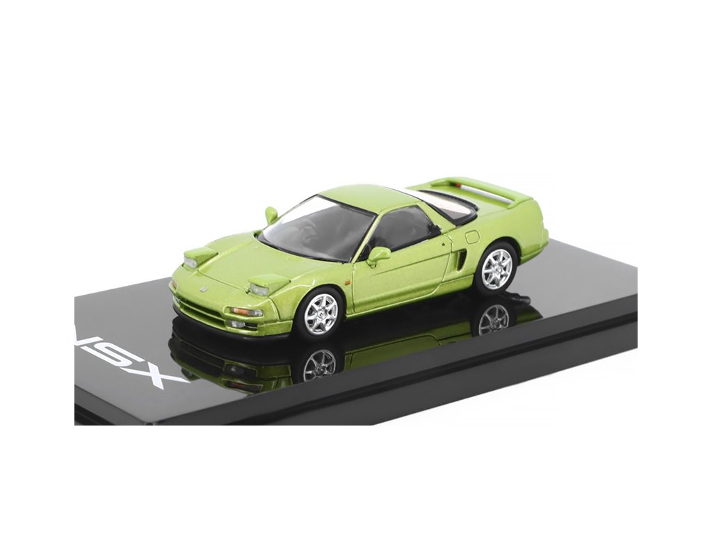 Honda NSX Coupe zelená 1:64 - Hobby Japan Honda NSX Coupe + motor - kovový model auta