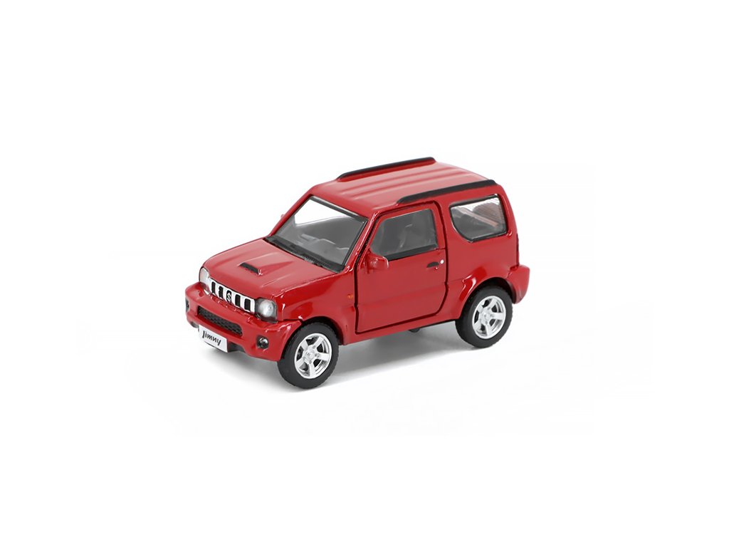 Suzuki Jimny JB43 1988 červená 1:64 - BM Creations Suzuki Jimny jb 43 - kovový model auta
